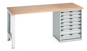 940mm High Benches Bott Bench 2000x900x940mm high 7 Drawer Cabinet with MPX Top
